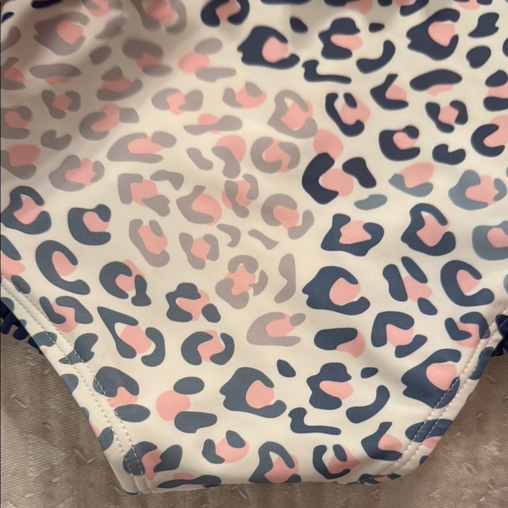 Leopard Print Ruffle Butts Swimsuit - Picture 4 of 4